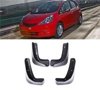 For Fit Jazz 2009 2010 2011 2012 2013 2nd 2 Gen 4 PCS Car Fender Mud Flaps Guard Splash Flap Mudguards Accessories(Fit Before Facelift)