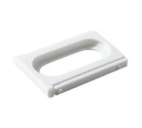 For Fitbit A ir & Wh oop 5.0 Combo Mount Adapter, Modular Interchangeable Rear Clip Holder, Creative DIY Accessory Frame for Hybrid Wearing (Plastic, 3.46x3.7x0.38mm) (White)