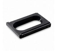 For Fitbit A ir & Wh oop 5.0 Combo Mount Adapter, Modular Interchangeable Rear Clip Holder, Creative DIY Accessory Frame for Hybrid Wearing (Plastic, 3.46x3.7x0.38mm) (Black)