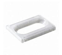 For Fitbit A ir & Wh oop 5.0 Combo Mount Adapter, Modular Interchangeable Rear Clip Holder, Creative DIY Accessory Frame for Hybrid Wearing (Plastic, 3.46x3.7x0.38mm) (White2)