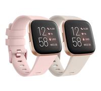 for Fitbit Versa Straps/Fitbit Versa 2 Straps/Fitbit Versa Lite Strap,Silicone Sport Replacement Stra ps Compatible with Fitbi t Ve rsa Lite/Fi tbi t Ver sa 2/F itbi t Ver sa for Women Men (Pack B,L)