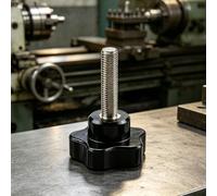 For Five Star Head Clamping Knob Thumb Screw for M5 Thread Applications in Metalworking and Fabrication (25x5x20mm)