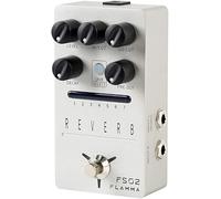 For FLAMMA FS02 Reverb Guitar Pedal Stereo Digital Effects Pedal 7 Storable Preset Slots 7 Reverb Effects Room Hall Church Cave Plate Spring Mod True Bypass Trail On