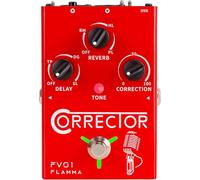 For FLAMMA FV01 Vocal Effects Processor Pitch Correction Voice Pedal Vocal Stompbox Microphone Amplifier for Singer Live Singing Streaming Recording with Delay Reverb Acoustic Guitar Playing