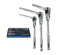 For Flexible Head Ratchet Wrench Set, 6PC 72 Tooth, for 1/4, 3/8, 1/2 Inch Drive, Great for Tight Space Applications
