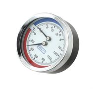 For Floor Heating Pressure Temperature Monitor with Dual Scale Readings 0 to 120 Celsius and 0 to 10 Bar Capacity (G1/2)