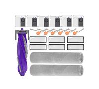 For Flow 2 - Standard Dock with Water Tank Vacuum Parts Main Side Brush Filter Mop Dust Bag Accessories 21pcs