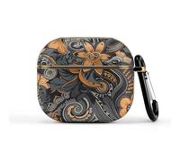 for Flowers and Shamans Wireless Earbuds 3 Case Compatible with 3rd Generation Hard Shell Shockproof 3 Cases Cute Protective Cover with Keychain Supports Wireless Charging