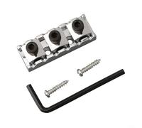 For Floyd Rose Compatible Locking Nut for Electric Guitars, Includes Necessary Mounting Hardware (Chrome)