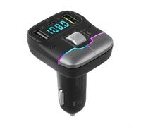 for fm Transmitter for Car with PD 25W Fast Charge, Wireless Radio Adapter MP3 Player, Noise Cancelling Hands-Free Calling, LED Display, Supports TF Card and USB Drive