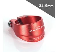 for FMFXTR Aluminum Alloy Seat Post Clamp for Bike 31 8mm and 34 9mm Compatible with Multiple Seat Post Sizes Including 27 2 28 6mm and 30 4 31 8mm (Red2 34.9)