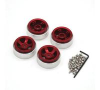 For FMS For Fire For Eazyrc For Thunder 1/18 Metal Wheel Fitting Remote Control Car Parts Accessories Upgrades And Replacements Use RC Car Accessories(Red)