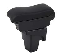 For Focus 3 Mk3 2011-2019 Car Armrest Box Double Layer Console Center Large Storage Box 3 USB Charging Port Multifunctional Storage Box(Black Stitching)