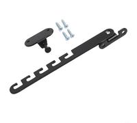 for Folding Window Stopper with Screw Adjustment, Carbon Steel Build, Limits Window Opening to Avoid drafts and Enhance Ventilation Control (Black)
