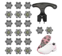 for Footjoy Golf Shoe Spikes, 20 Pcs Golf Spikes, 6mm Screw Thread Spikes Replacement with Wrench Tool for Footjoy Adidas Skechers Nike Shoes