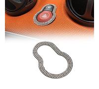 For For 453 Fortwo 2015-2023 Double Flashing Warning Light Decorative Stickers Interior Modified Diamond