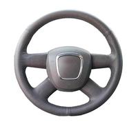 For For A4 For B7 For B8 For A6 For C6 For Q5 For Q7 Suede Braid For Steering Wheel Non-slip Car Streeing Wheel Cover Wheel Sleeve Protector(Red)