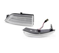 For For Everest 2015-2019 For Ranger T6 2012-2019 LED Side Mirror Lamp Amber Side Rearview Dynamic Turn Signal Lights Car Turn Signal Light(Clear Lens)