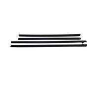 for for Fiesta 2009-2014 Black Outside Window Glass Rubber Protective Weatherstrip Outer Laminate Car Outer Window Seal Belt