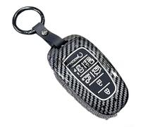 For For HYUNDAI For Sonata and Tucson 7 Button Remote Key Case Cover Constructed from Robust PVC with Sl arbon Fiber Finish