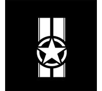 For For Jeep TJ LJ JK Aligned Hood Stripe Decal Reflective PVC Construction Weather Resistant Non Fading Visual PerFor Formance (White)