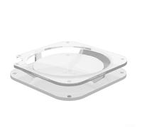 for for mac for mini Hub Stand for M2 M1 Models Clear Acrylic Riser with Static Guard for Cooling - Anti-Scratch Desk Base 13.4x13.4cm(Half)