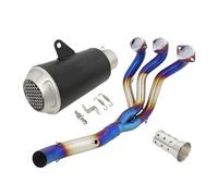 For For MT-09 FZ-09 FJ09 For MT09 For TRACER 900 GT Motorcycle Exhaust Escape Full System Front Link Pipe Muffler DB Killer(A)