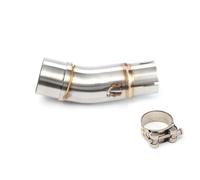 For For Ninja 400 EX400 Z400 2017 2018 2019 2020 2021 Motorcycle Exhaust Pipe Full System Link Pipe HRQCTIM(Silver)