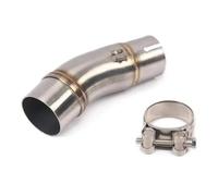 For For Ninja 400 EX400 Z400 2017-2023 Motorcycle Exhaust Escape Pipe Muffler System Mid Link Pipe 51MM HRQCTIM(Silver)