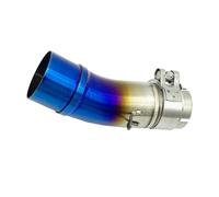 For For Ninja 400 Z400 2017 2018 2019 Motorcycle Middle Pipe Exhaust Slip-On System Middle Link Pipe HRQCTIM(Blue)