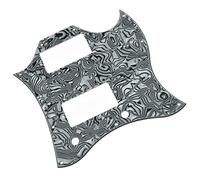 For For SG Standard Full Face Guitar Pickguard Scratch Plate Zebra Stripe 3 Ply with Screws Guitar Replacement Pickguard