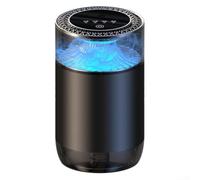 for for SMART Car Air Freshener Rechargeable, Waterfall Aroma Diffuser with 5μm Mist, Vibration Sensor, 3 Adjustable Scents, Fits Cup Holder, Aluminium Alloy, 50ml Oil(A)