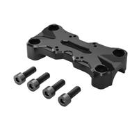 For For Tenere 700 2019-2024 World Raid T700 XTZ07 Upper Handlebar Clamp With Ampere Pattern WEFOLEN(Black)