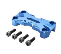 For For Tenere 700 2019-2024 World Raid T700 XTZ07 Upper Handlebar Clamp With Ampere Pattern WEFOLEN(Blue)