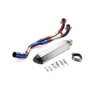 For For Tmax 500 530 2008-2016 Motorcycle Exhaust Pipe Full Exhaust System Front Headers Tube Slip On Muffler Pipe(10)
