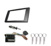 For For Transit For Fiesta For Focus For Galaxy Double Din Stereo Fascia Fitting Kit Surround Wiring Adaptor Facia Panel Interior Car Radio Fascia(A)