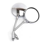 For For Vespa LX150 GT60 PX 125 Motorcycle Rearview Mirror 8 10MM ABS Cafe Racer Motorbike Handlebar Mirror(Chrome long pole2)