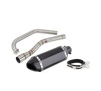For For YZF-R15 R5 For MT-15 V3 R125 2008-2019 Motorcycle Full System Exhaust Escape System Modifed Middle Link Pipe Slip On(3)