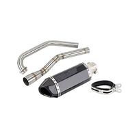 For For YZF-R15 R5 For MT-15 V3 R125 2008-2019 Motorcycle Full System Exhaust Escape System Modifed Middle Link Pipe Slip On(8)