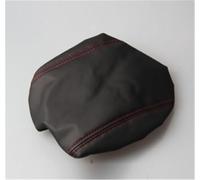 For Ford 2017-2018 PU Leather Car Accessories Central Armrest Box Protection Cover Central Console Armrest Pad Lightweight(Black-red line)