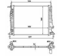 FOR FORD C-MAX 1.6 07 to 10 Radiator 1305491 1309413 1318176 1354176