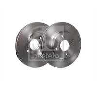 FOR FORD COURIER FIESTA FOCUS FUSION KA MAZDA 2 FRONT BRAKE DISC PAIR 258mm