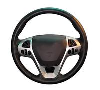 For Ford Edge SUV 2011-2014, Hand Sewn Steering Wheel Cover, non-slip black steering wheel cover