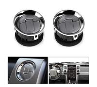 For Ford F150 2009-2014 Truck Dash Mounted 9L3Z19893CA Air AC Duct Vent Chrome Dashboard AC Heater Air Vent Outlet Louvre Grille CFCKHPTHAZ(2PCS)