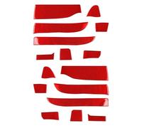 For Ford F150 For Raptor 2015-2020 Real Carbon Fiber Car Door Slot Mats Stickers Interior Decorative Accessories 16PCS MENSUNUBNM(Style B)