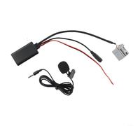 For Ford Fiesta 2008-2010 Car Aux Adapter Cable Featuring 5.0 Technology with Microphone for External Audio Source Integration