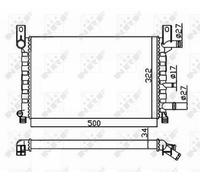 FOR FORD FIESTA Mk3 1.0 89 to 95 TLB Radiator 6176237 89FB8005AE