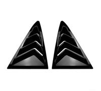 For Ford Fiesta MK8 Compatible Rear Quarter Window Louver Cover Trim for Side Vent Installation Using for Double Sided Tape (Gloss Black)