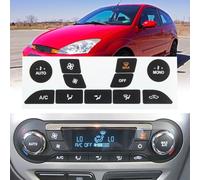 For Ford Focus 1999 2005 Car Air Conditioning Switch Button Repair Stickers With Vinyl Overlay And White Lettering For Vehicle Front Panel
