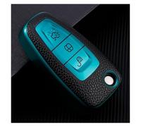 For Ford Focus 2 3 MK3 ST RS Ecosport Kuga Escape Fiesta C-Max S-Max Mondeo Car Folding Key Case Cover Holder Protector Keychain(Green)